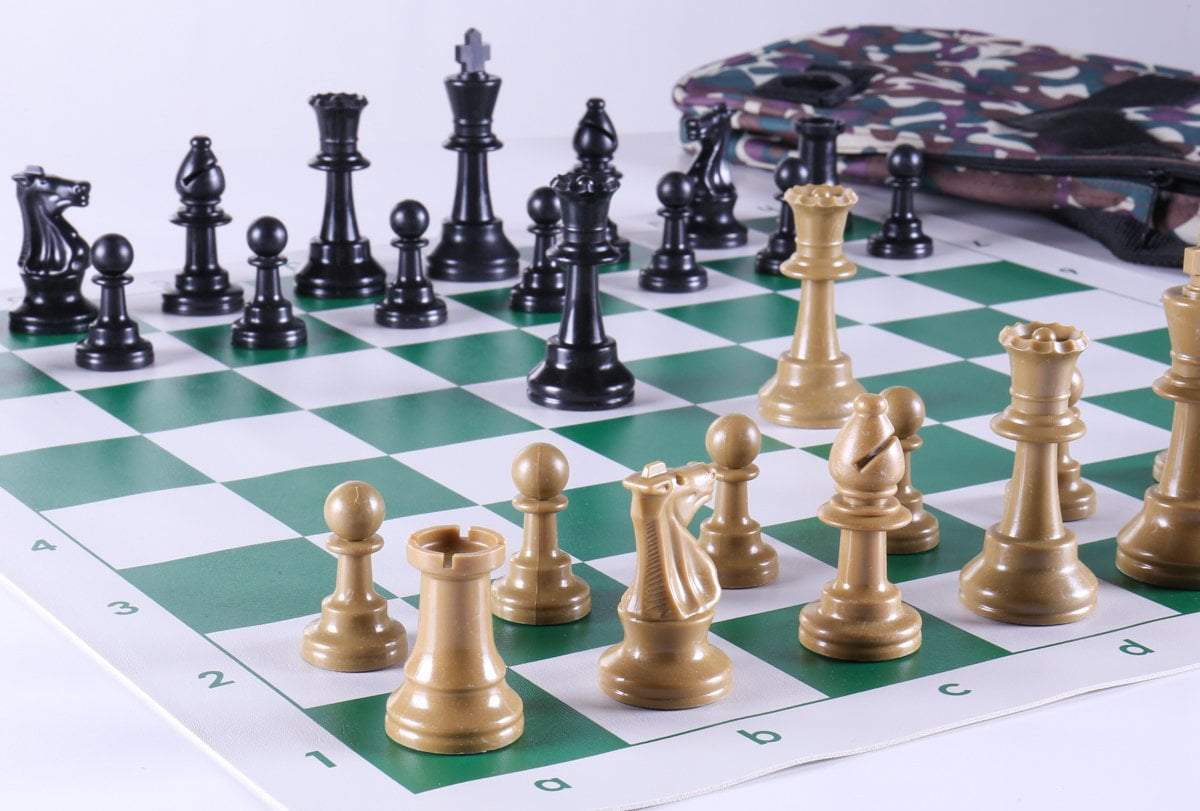 Club Chess Set Color Combo 5 - Olive Camo - Chess Set - Chess-House