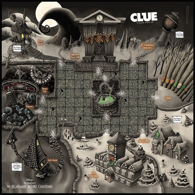 Clue Board Game - Nightmare Before Christmas Edition - Game - Chess-House