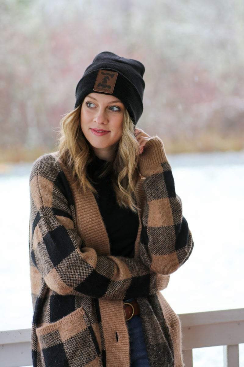 Comfortable Beanie Hat with Chess House Leather Logo - Apparel - Chess-House