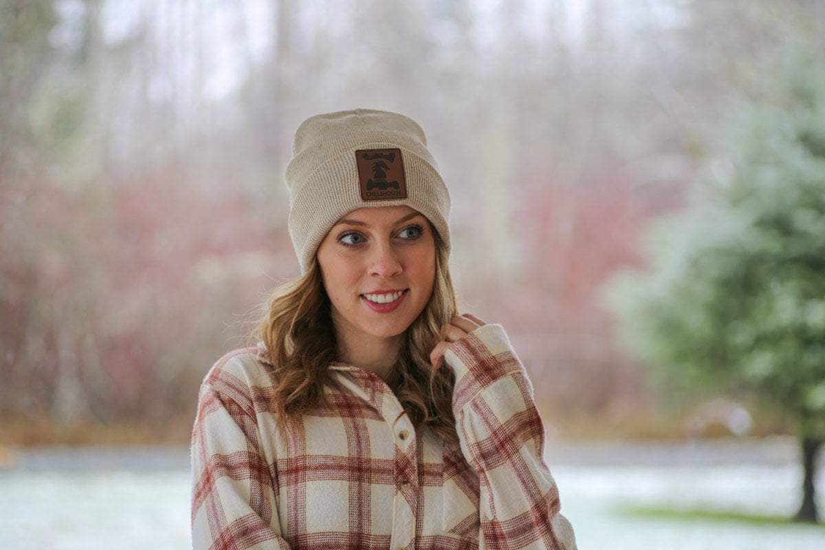 Comfortable Beanie Hat with Chess House Leather Logo - Apparel - Chess-House