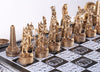 Gold and Silver Egyptian Chess Set - Chess Set - Chess-House