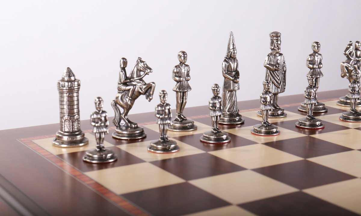 Gothic Chess Set with Cabinet Storage Board - Chess Set - Chess-House