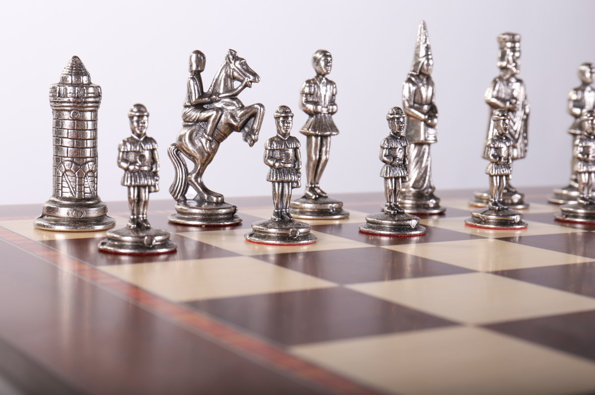 Gothic Chess Set with Cabinet Storage Board - Chess Set - Chess-House