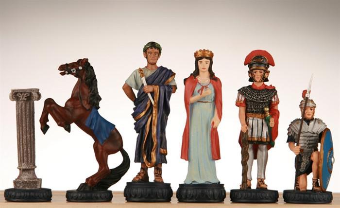 Heavy Pewter Egyptian Pieces with 4" King - Piece - Chess-House