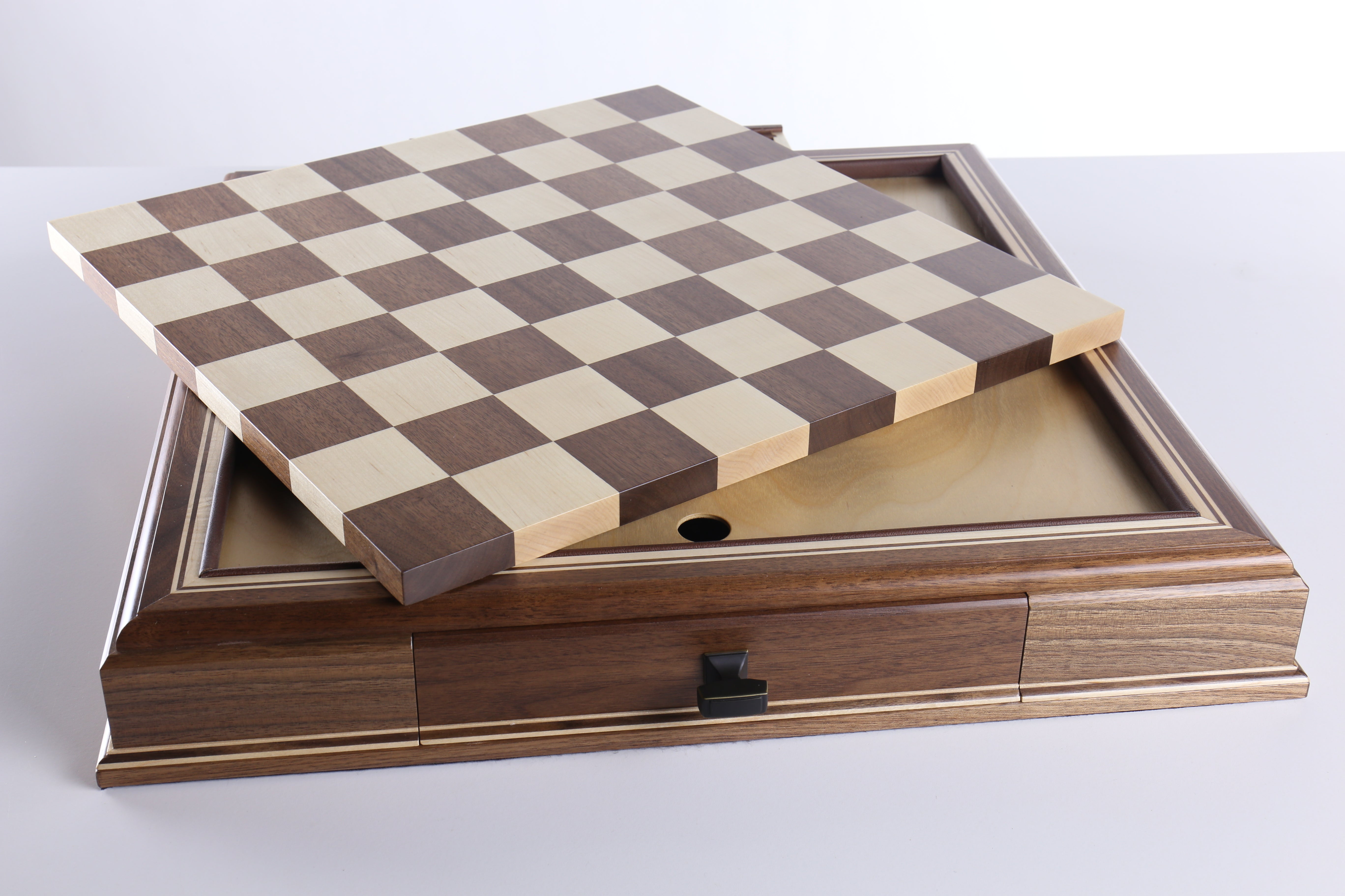 JLP Hardwood Cabinet with Drawers and Removable Chess Board (DISCOUNTED FOR IMPERFECTION) - Board - Chess-House