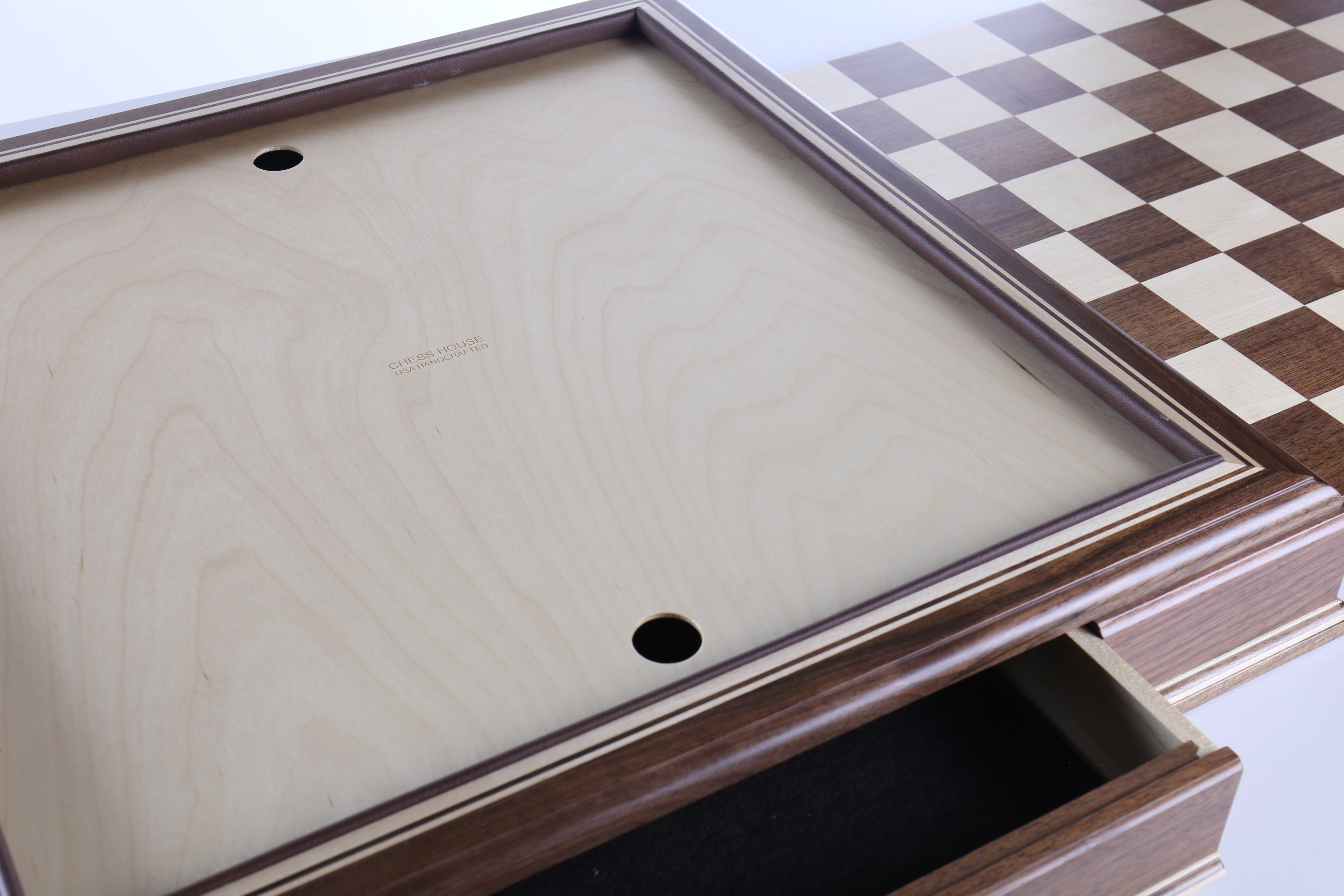 JLP Hardwood Cabinet with Drawers and Removable Chess Board (DISCOUNTED FOR IMPERFECTION) - Board - Chess-House