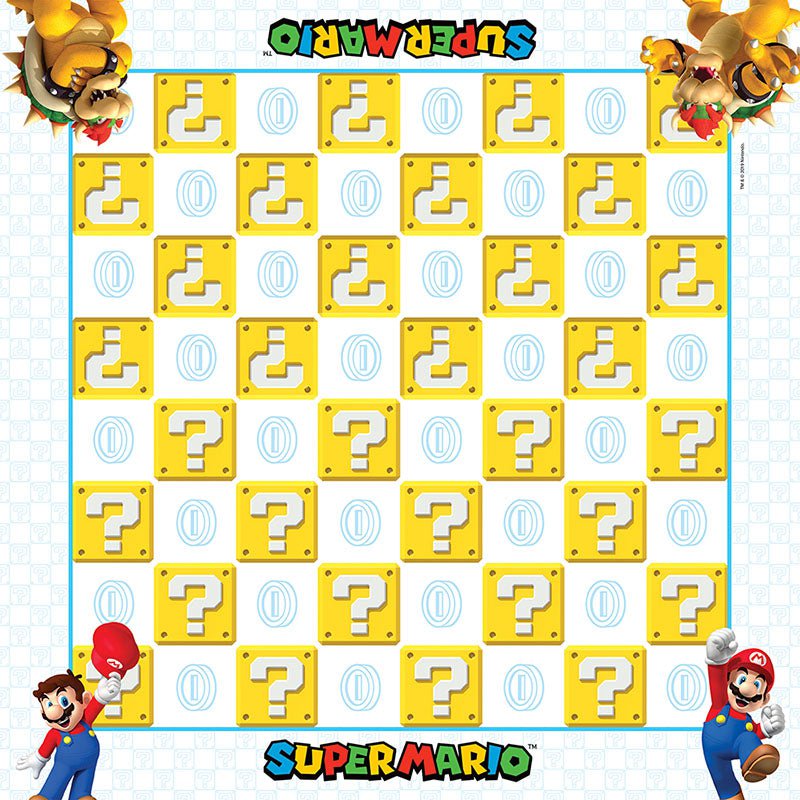 Mario Versus Bowser Checkers & Tic Tac Toe - Checkers - Chess-House