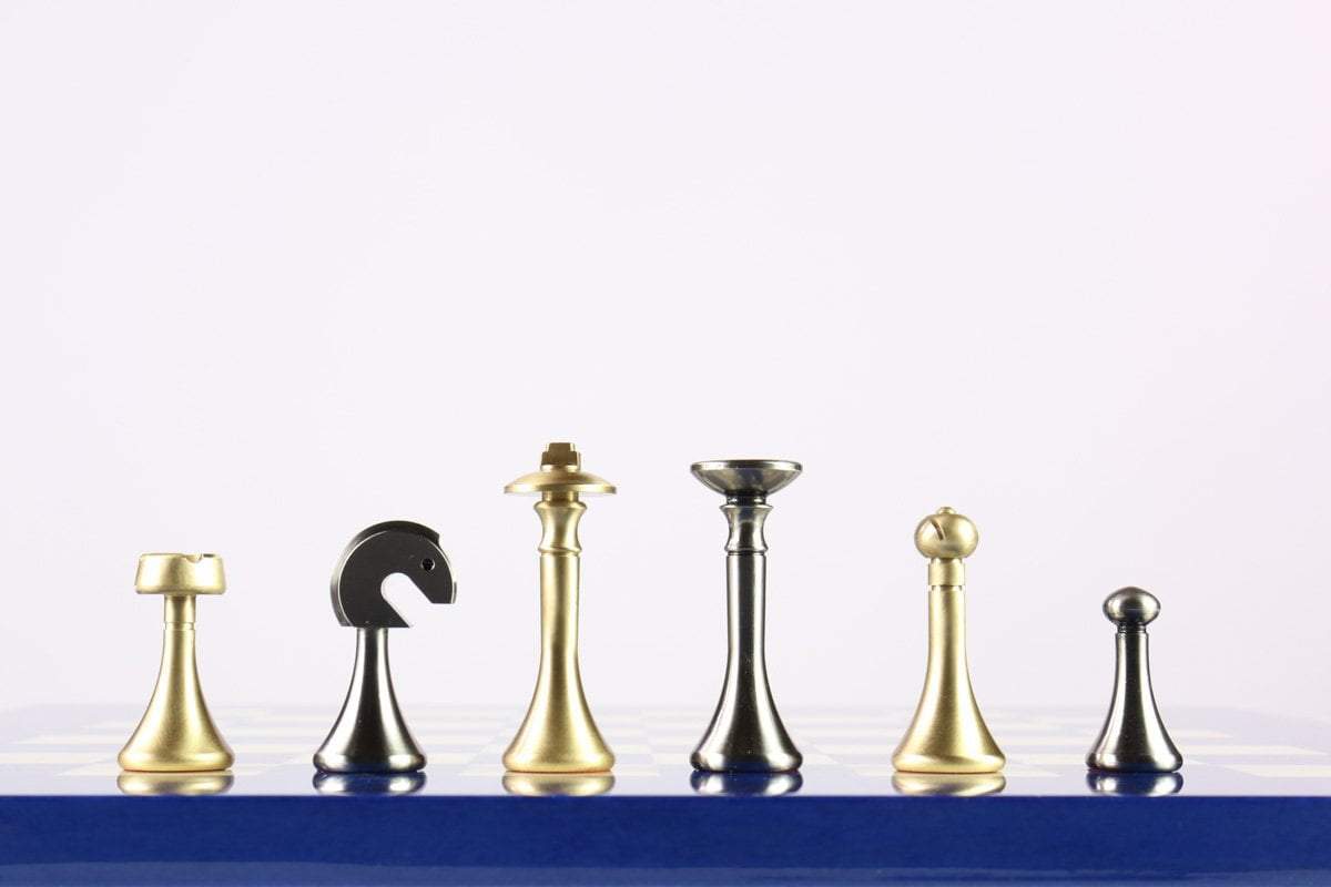 Metal Contemporary Chess Men - Piece - Chess-House