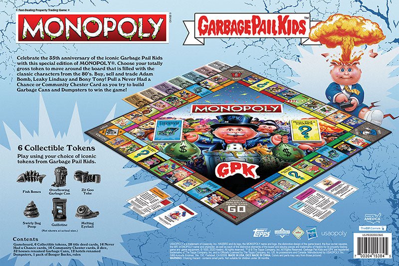 Monopoly Board Game - Garbage Pail Kids Edition - Game - Chess-House