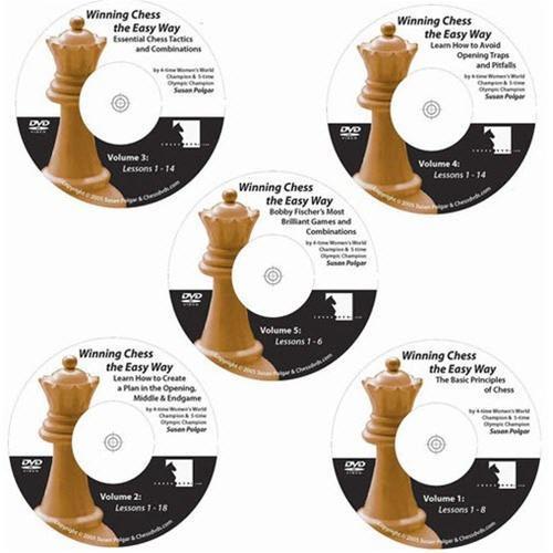 Polgar's Winning Chess the Easy Way #1-5 Training by Susan Polgar (DVD) - Software DVD - Chess-House