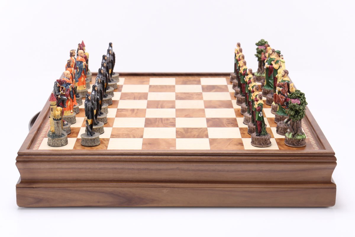 Robin Hood Chess Men with Wood Storage Chest - Chess Set - Chess-House