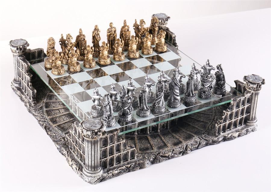Roman Gladiators 3D Chess Set - Chess Set - Chess-House