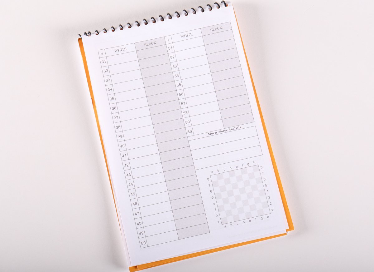 Scholastic Scorebook - 50 Games - Book - Chess-House