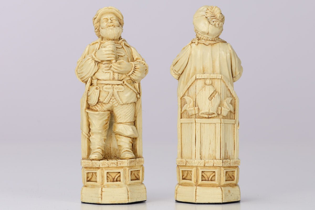Shakespeare and the Globe Chess Pieces - Antiqued - Piece - Chess-House