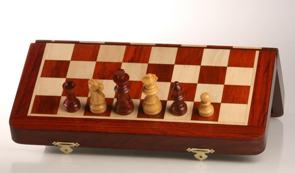 SINGLE REPLACEMENT PIECES: 12" Magnetic Folding Chess Set in Blood Rosewood/Maple Piece