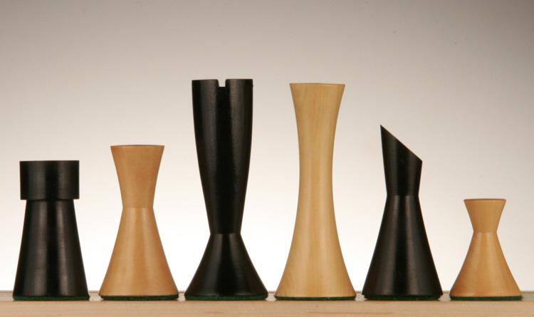 SINGLE REPLACEMENT PIECES: 3 1/2" Contemporary Chessmen - Parts - Chess-House