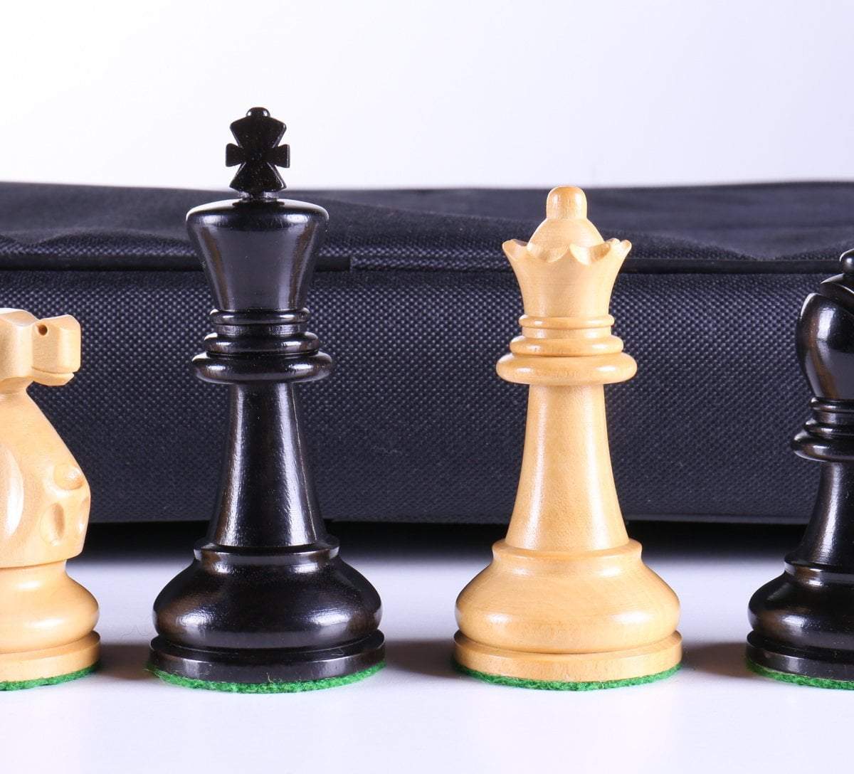 SINGLE REPLACEMENT PIECES: 3 5/8" Ultimate Style Wooden Chess Pieces - Ebony Piece