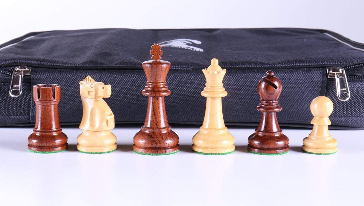 SINGLE REPLACEMENT PIECES: 3 5/8" Ultimate Wood Chess Pieces in Anjanwood Piece