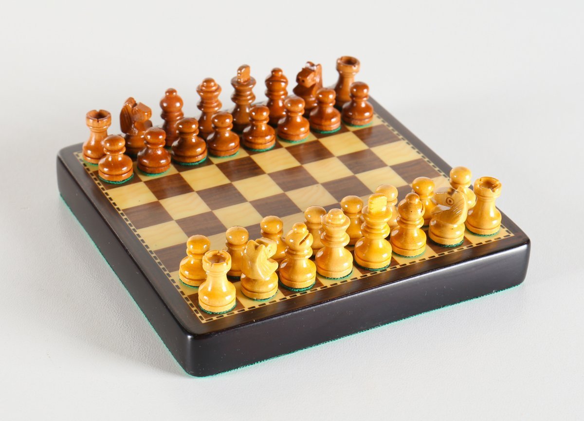 SINGLE REPLACEMENT PIECES: 4" Mini Magnetic Wood Travel Chess Set Piece
