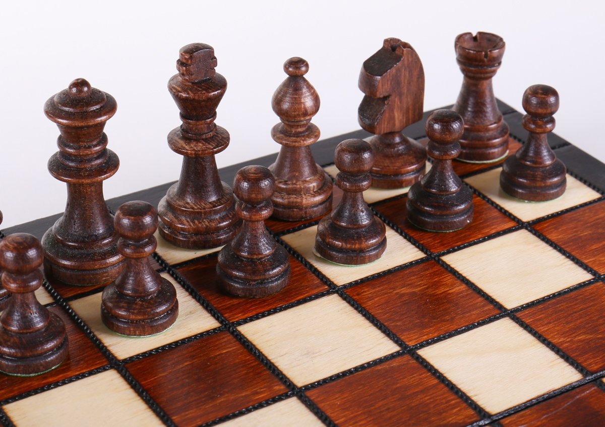 SINGLE REPLACEMENT PIECES: 9" Mini Magnetic Wooden Travel Chess Game Piece