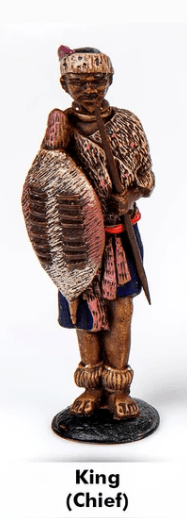SINGLE REPLACEMENT PIECES: African Tribal Chess Set - Zulu / Ndebele (Large) - Parts - Chess-House