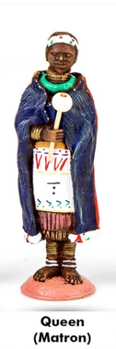 SINGLE REPLACEMENT PIECES: African Tribal Chess Set - Zulu / Ndebele (Large) - Parts - Chess-House