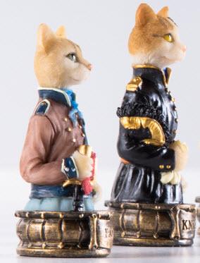 SINGLE REPLACEMENT PIECES: Cats Vs. Dogs Chessmen - Parts - Chess-House