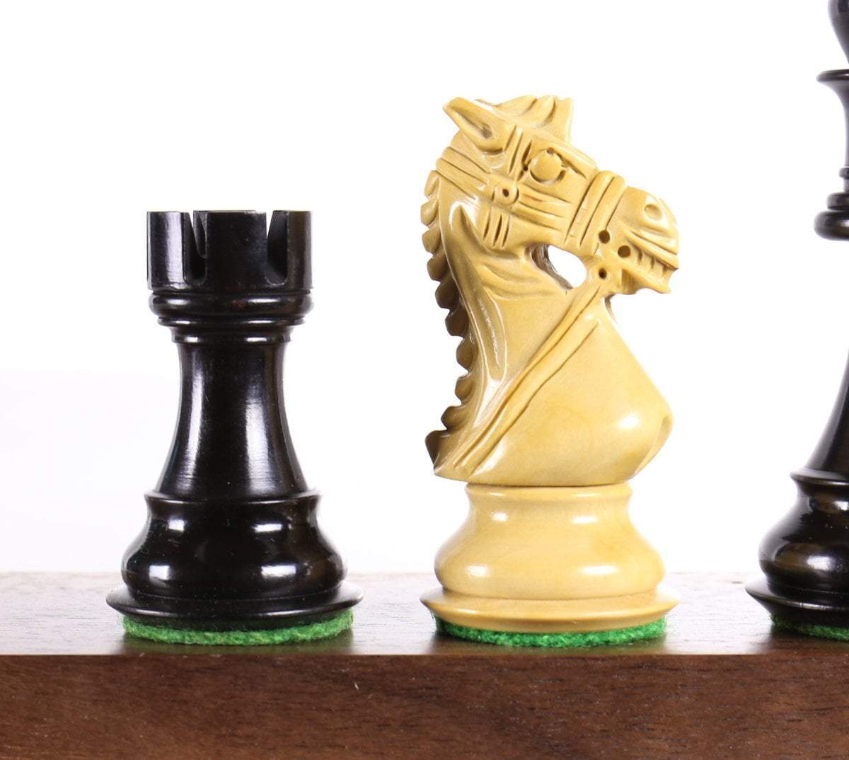 SINGLE REPLACEMENT PIECES: King's Bridal 3.75" Ebonized Chess Pieces - Parts - Chess-House