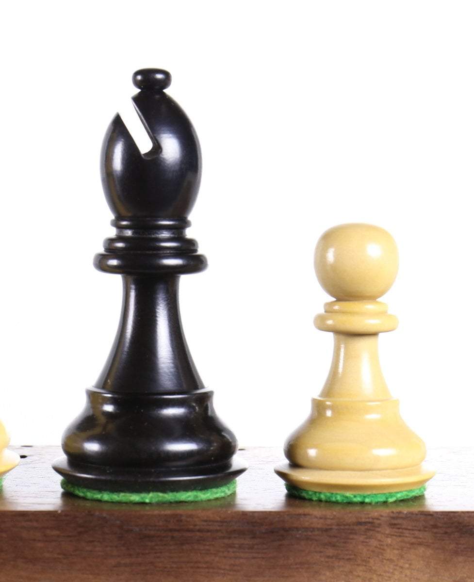 SINGLE REPLACEMENT PIECES: King's Bridal 3.75" Ebonized Chess Pieces - Parts - Chess-House