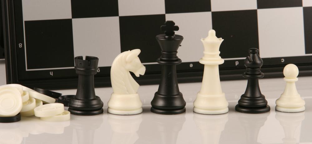 SINGLE REPLACEMENT PIECES: Magnetic Folding Travel Chess & Checker Set - Medium - Parts - Chess-House