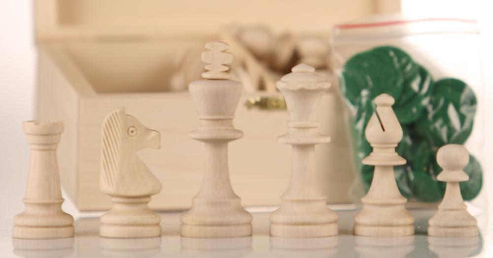 SINGLE REPLACEMENT PIECES: Project: Finish Ready Paintable Chess Pieces 3 5/8" #5 Piece