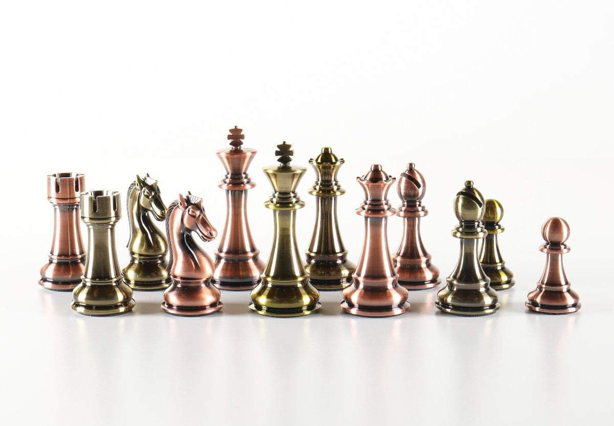 SINGLE REPLACEMENT PIECES: Tall Metallic Style Plastic Chess Pieces - Parts - Chess-House