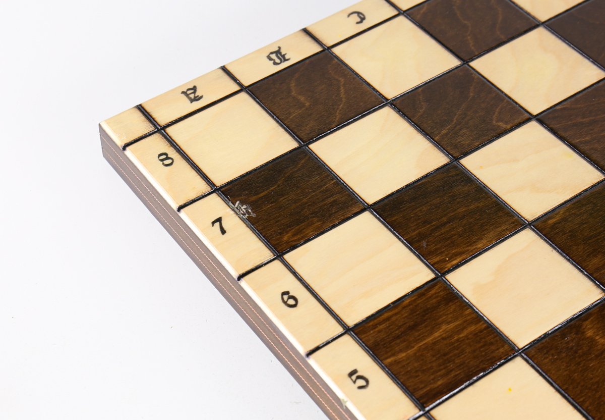 Sydney Gruber Painted 20" Large King's Inlaid Chess Set #7 in Multi-color and Black