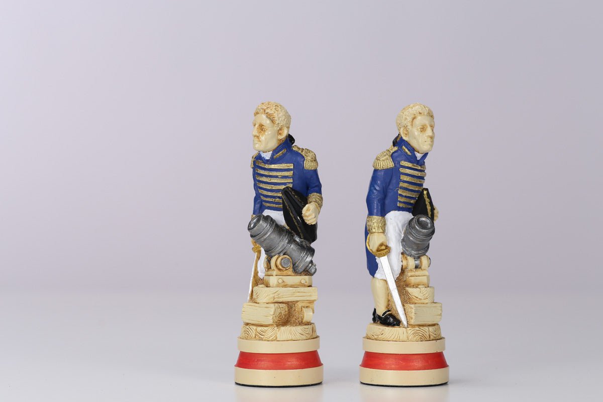 The Battle of Trafalgar Chess Pieces - SAC Hand Decorated - Piece - Chess-House