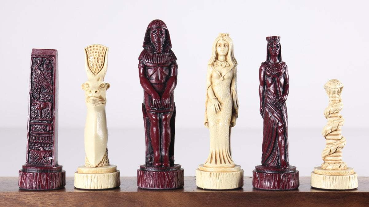 The Egyptian Chess Pieces - SAC Antiqued Piece