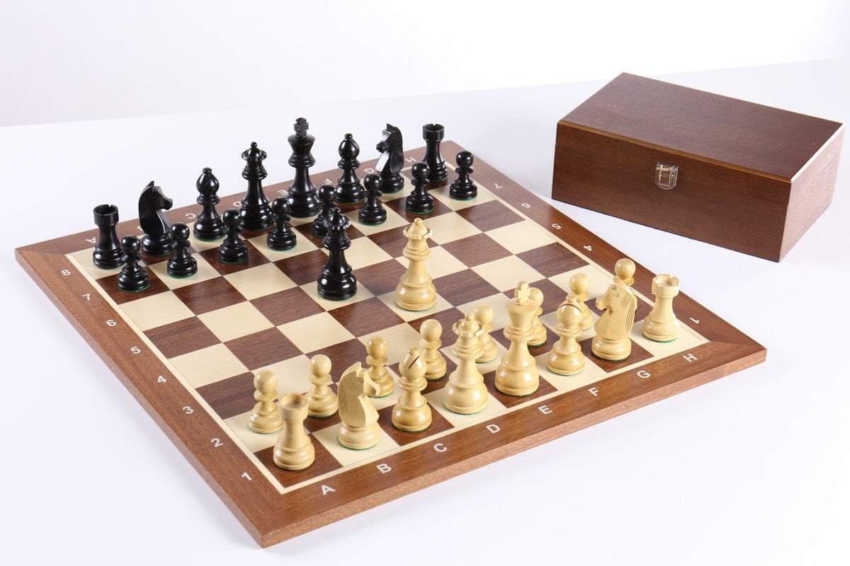 The German Staunton Chess Set Combo with Storage Chess Set