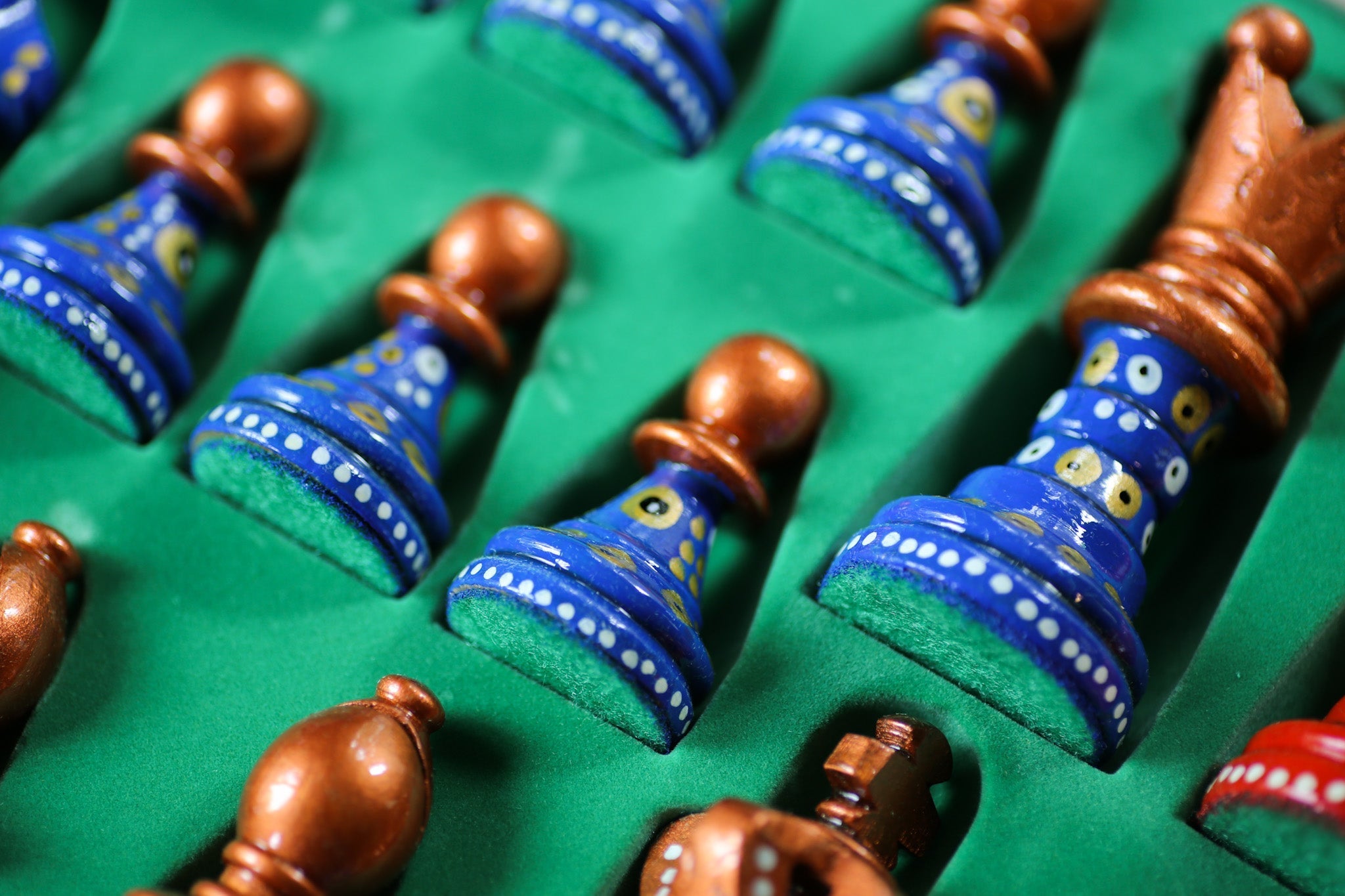 The Soothsayer's Song - Sydney Gruber Painted 21" Ambassador Chess Set #13 - Chess Set - Chess-House