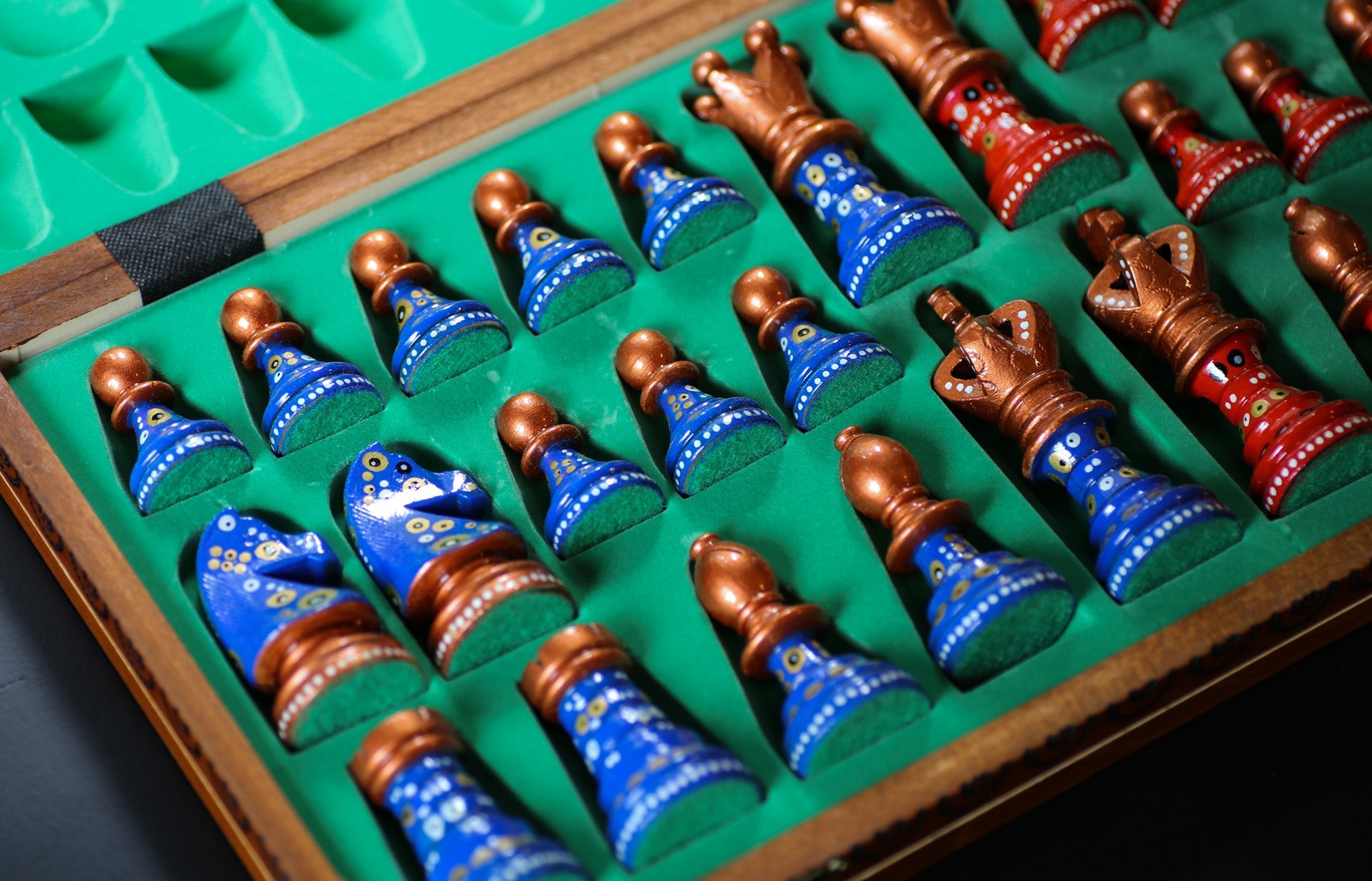 The Soothsayer's Song - Sydney Gruber Painted 21" Ambassador Chess Set #13 - Chess Set - Chess-House