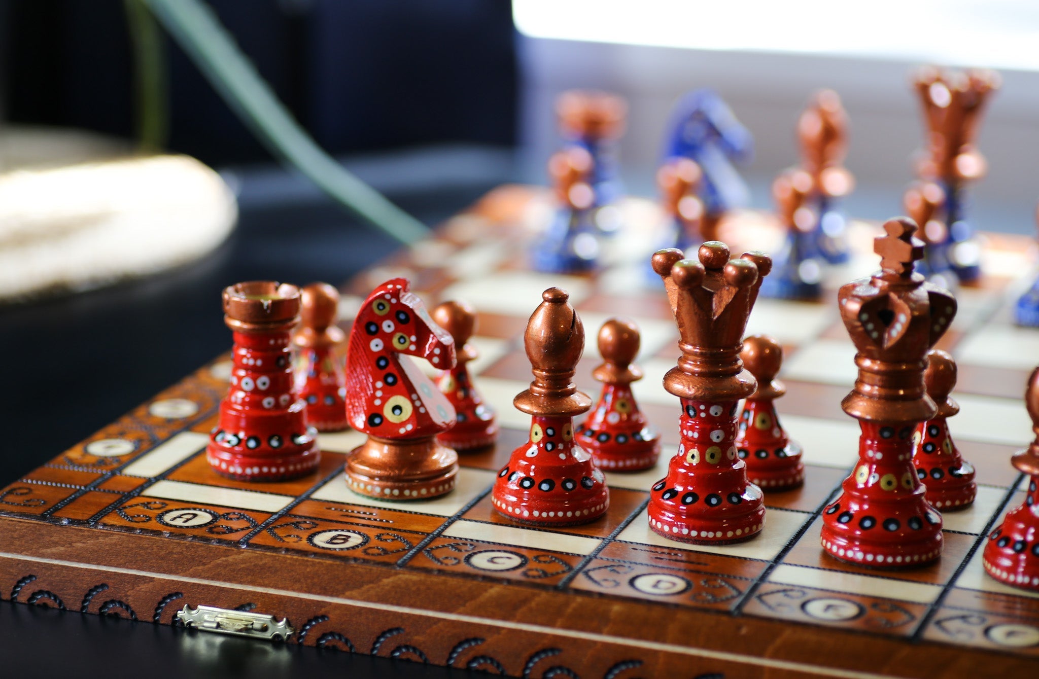 The Soothsayer's Song - Sydney Gruber Painted 21" Ambassador Chess Set #13 - Chess Set - Chess-House