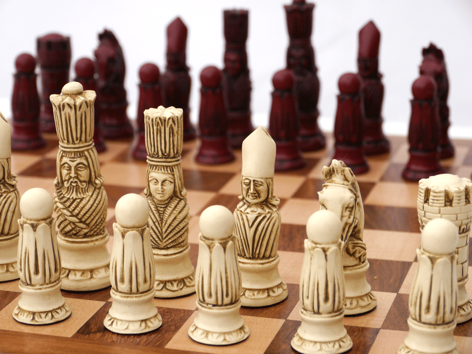 Victorian Chess Pieces by Berkeley - Cardinal Red - Piece - Chess-House