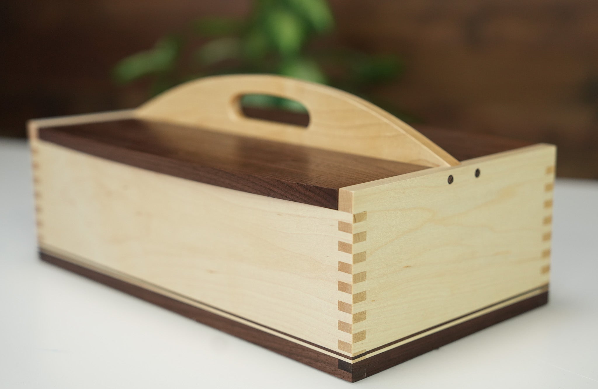 Walnut Maple Premium Hardwood Picnic Basket Chess Box - Box - Chess-House