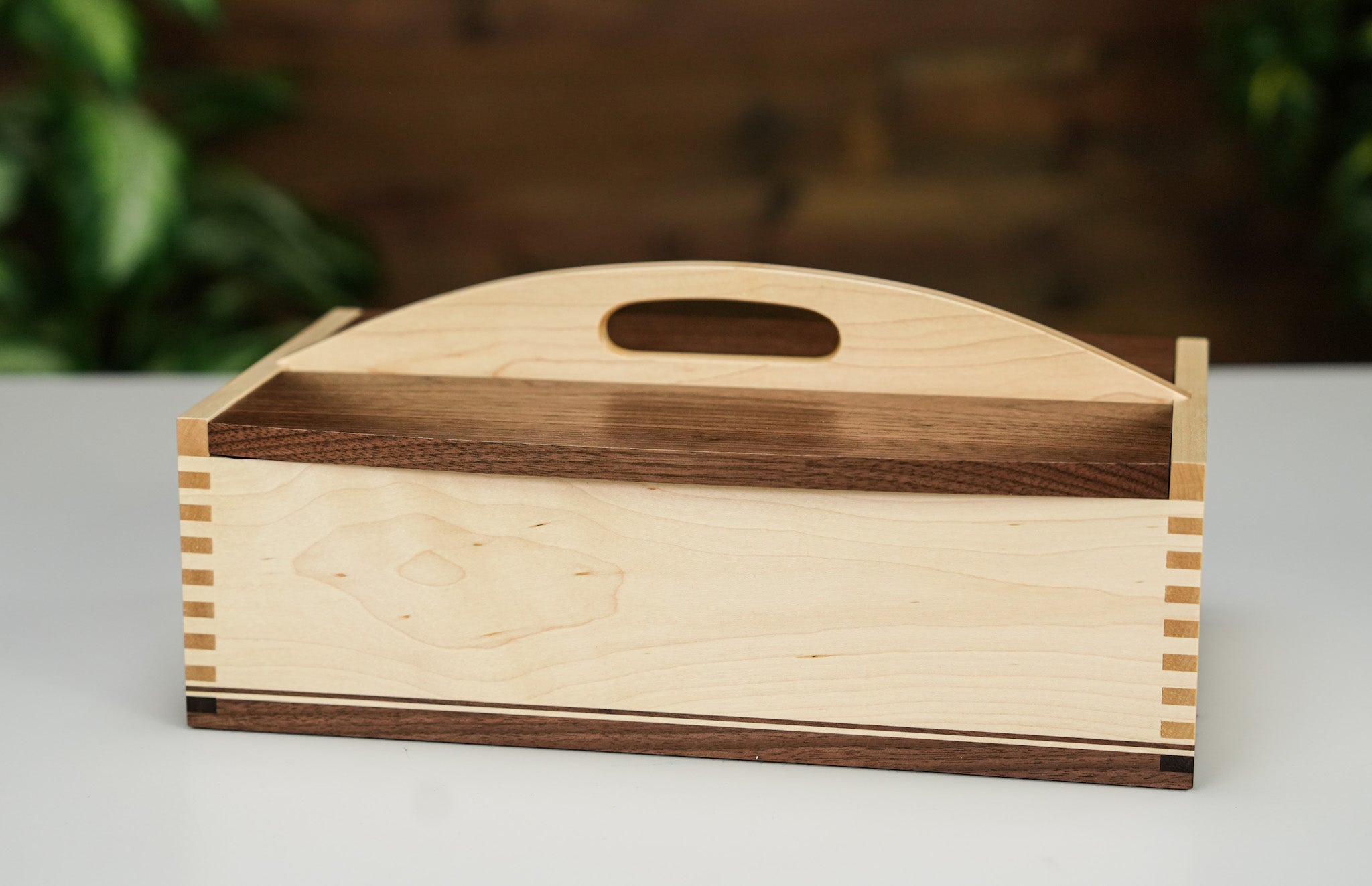 Walnut Maple Premium Hardwood Picnic Basket Chess Box - Box - Chess-House