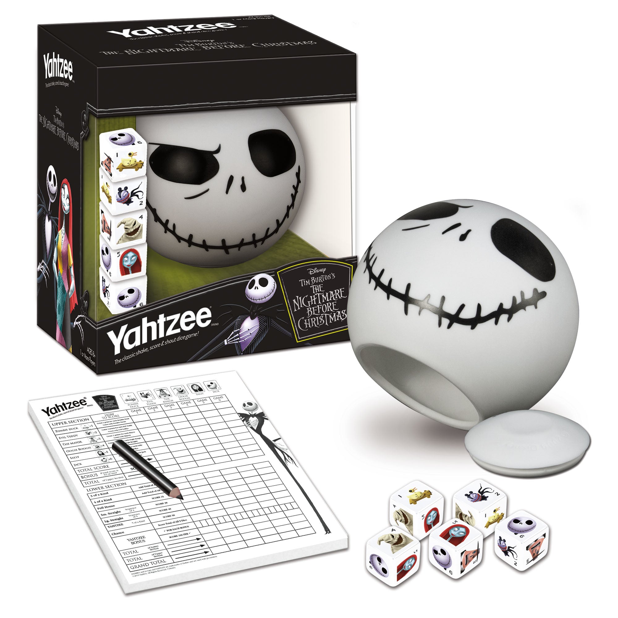 Yahtzee Dice Game - Nightmare Before Christmas Edition - Game - Chess-House