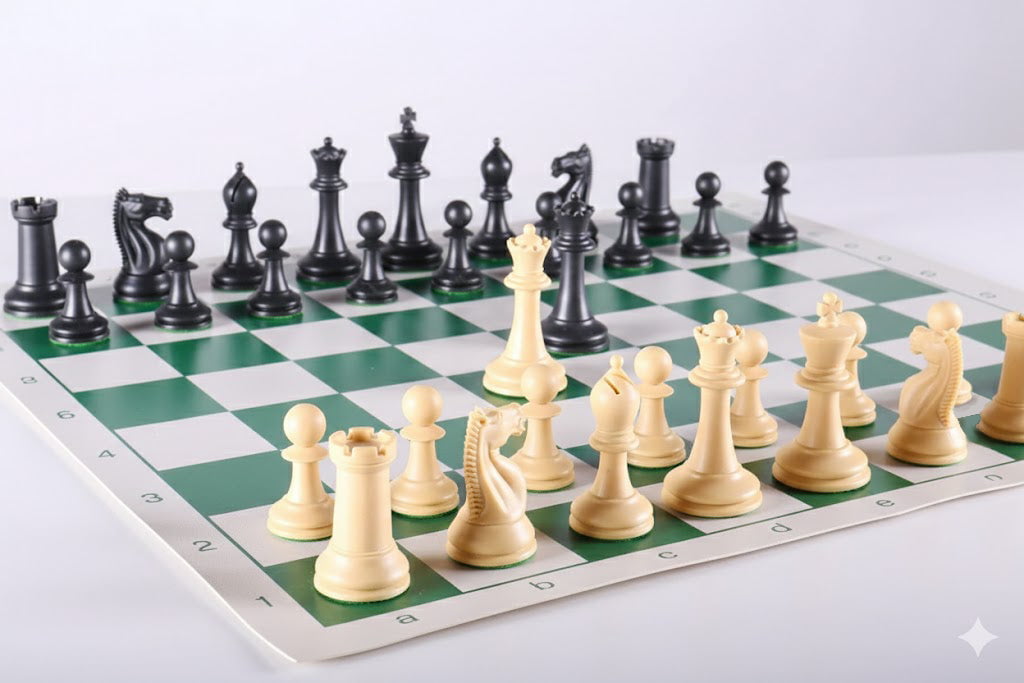 On this Emisario Club Chess Set Combo, it says it comes with a roll-up board but it doesn't give you an option to.
