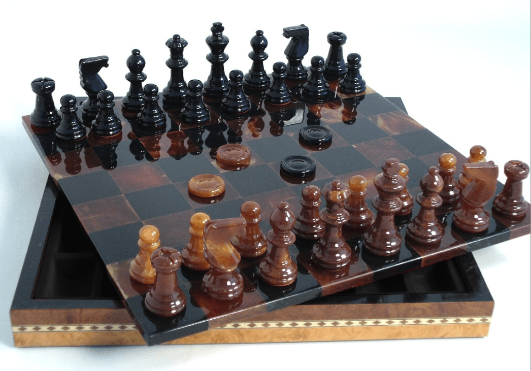 Black & Brown Alabaster Inlaid Chest Questions & Answers