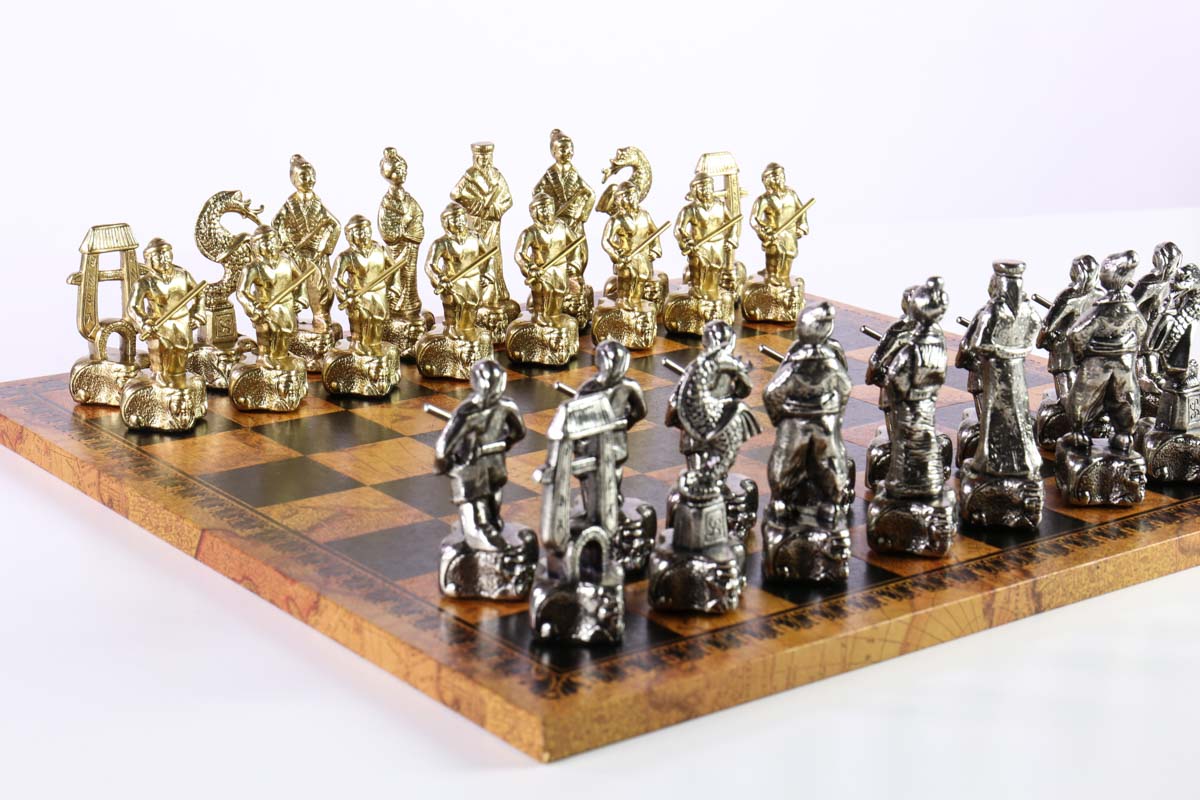 Where is the samurai chess set made?