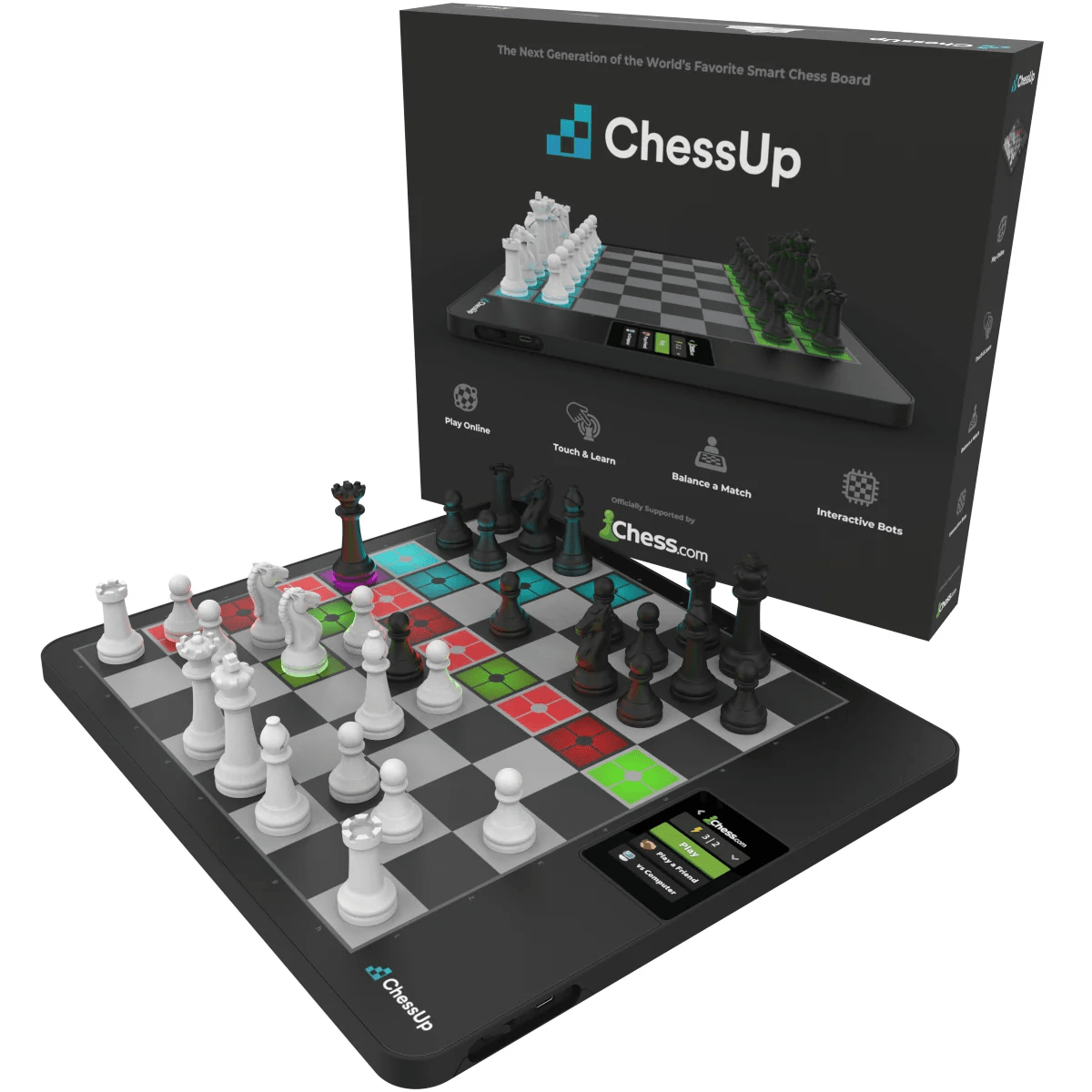 What is the size of each chess square?