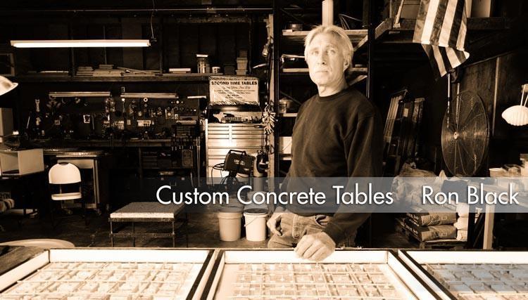 Custom Concrete Chess Tables