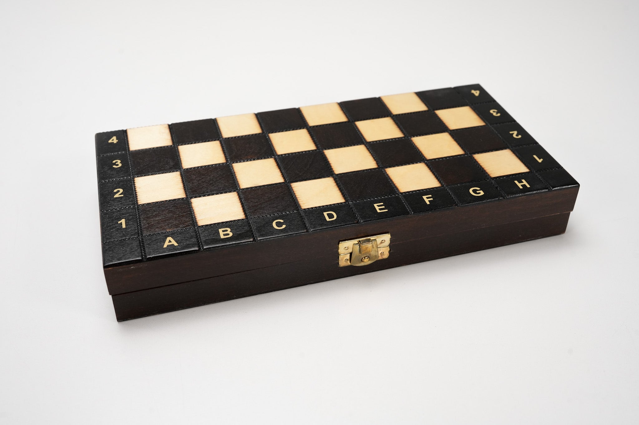 10.5" Wooden Travel Chess and Backgammon Game - Chess Set - Chess-House