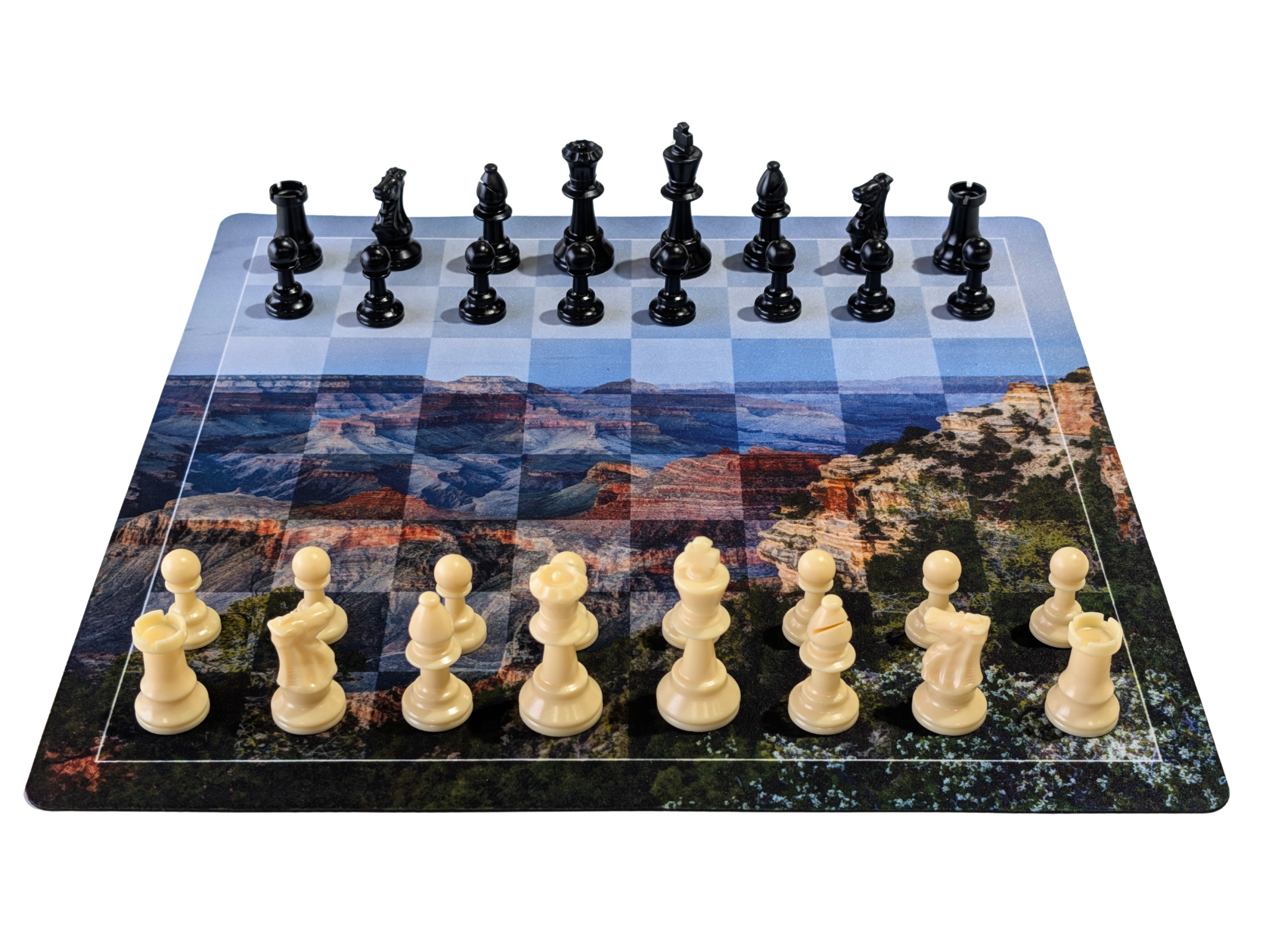 14" Travel Size Flex Pad Chess Set - Board - Chess-House